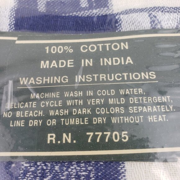 Nidico Home Textiles Cotton Hand Woven Table Cloth NWT - Picture 4 of 5